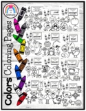 Color Word Coloring Pages for Kindergarten Sorting Exploration