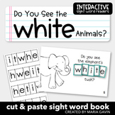 Color Word Emergent Reader for Sight Word WHITE: "Do You S