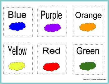 Color Word Matching by HelpingHearts | Teachers Pay Teachers