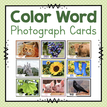 Preview of Color Word Picture Cards | Color Word Pictures | Preschool Color Unit