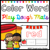 Color Word Playdough Mats