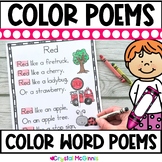 11 Color Word Poems for Shared Reading | Sight Word Activi