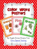 Color Word Polka Dot Posters