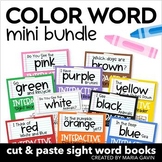 Color Words Practice - Kindergarten Sight Word Books Color