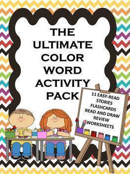 Preview of Color Word Reading Passages For Beginners with Text Evidence