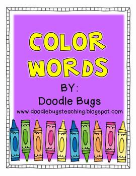 Preview of Color Word Unit: Acitvities & Centers for the 10 Basic Color Words
