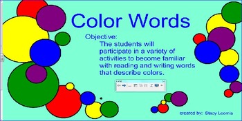 Preview of Color Words