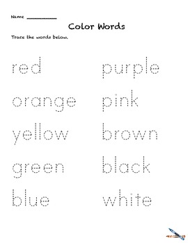 Color Words Activities preK-1 Colors Worksheets Learn color with ipad book!