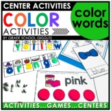 Teaching Colors, Color Word Activities: Red, Blue, Yellow,