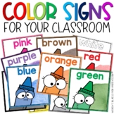 Color Words Classroom Signs and Posters
