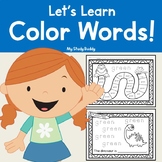 Color Word Worksheets (Kindergarten)