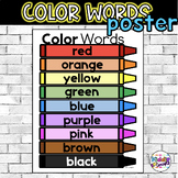 Color Words Poster