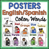 Spanish and English Color Words Posters