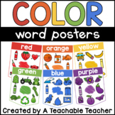 Color Words Posters for a Color Words Bunting Banner