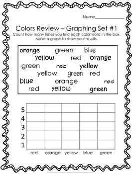 Color Words Practice Worksheets by Mrs Thompson's Treasures | TpT