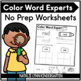Color Words Worksheets | $1 DOLLAR DEAL