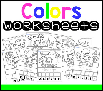 Color Words Worksheets by LoveMariel | Teachers Pay Teachers