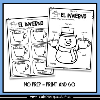 Invierno worksheet