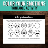 Color Your Emotions Printable Activity | Behavior Manageme