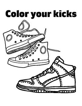Color Your Kicks by Ms Melendez in the Middle | TPT