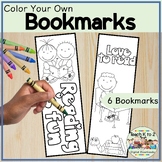 Color Your Own Bookmarks/Bookmarks to Color/Reading Week A