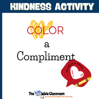 Preview of Color a Compliment, Grow Your Heart Confidence