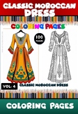 Color a Journey Through Morocco: 100 Stunning Dresses in Vol. 4