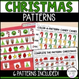 Christmas Patterns Kindergarten Math Center | Worksheets &