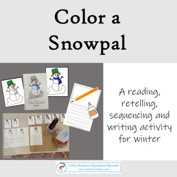 Preview of Color a Snowpal (Snowman) Sequencing Activity