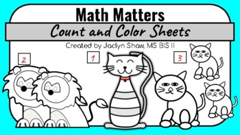 Preview of Count and Color Worksheets