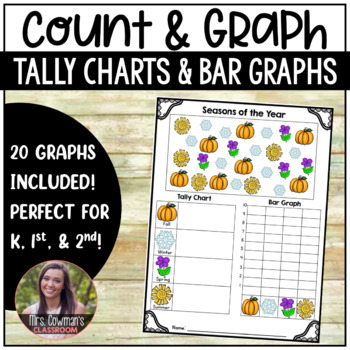 Preview of Color and Count! Tally Chart and Bar Graph Packet