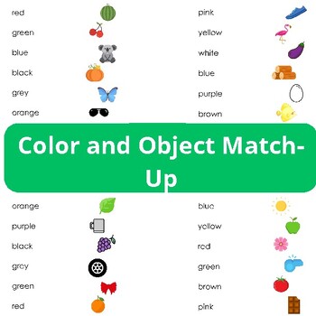 Preview of Color and Object Match-Up: Building Color Recognition and Reading Skills