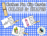 Color and Shape Activity - Clothes Pin Clip Cards