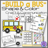 Color and Shape Craft "Build a Bus" with Sentence Starters