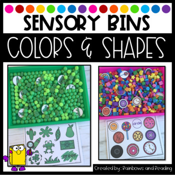 Preview of Color and Shape Sensory Bins