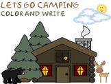 Color and Write-Lets go Camping Printables