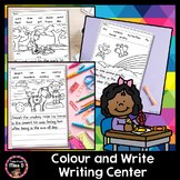 Color and Write - Writing Prompts Worksheets Sentence and 