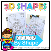 Shapes in Everyday Objects Coloring Worksheets