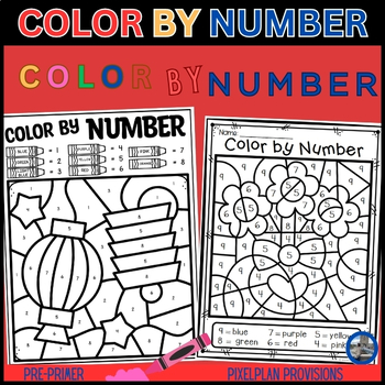 Color by Addition Worksheets to Color by Number Sums to 10 by Mindscape ...