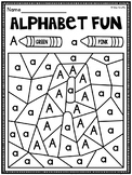 Color by Letter Alphabet Worksheets Pack (Letter Recogniti