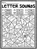Color by Beginning Sounds Worksheets Pack to Review Letter Sounds