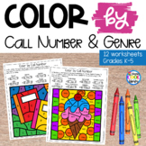 Color by Call Number or Genre Worksheets