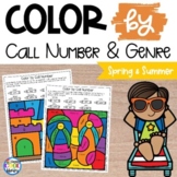 Color by Call Number or Genre Worksheets - Spring Summer Theme