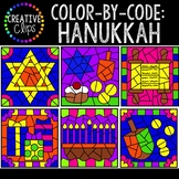 Color by Code: Hanukkah Clipart {Creative Clips Clipart}