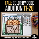 Fall Color by Code: Addition 11 - 20