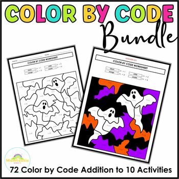 Preview of Color by Code Addition to 10 Bundle