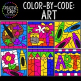 Color by Code: Art Clipart {Creative Clips Clipart}