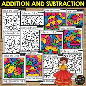 Color by Code CINCO DE MAYO Math Activities {Addition ...