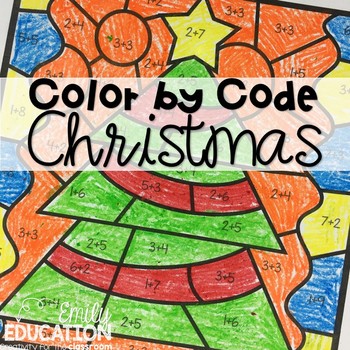 Color by Code: Christmas by Emily Education | TPT