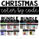 Christmas Color by Number HUGE Bundle - Addition, Multipli